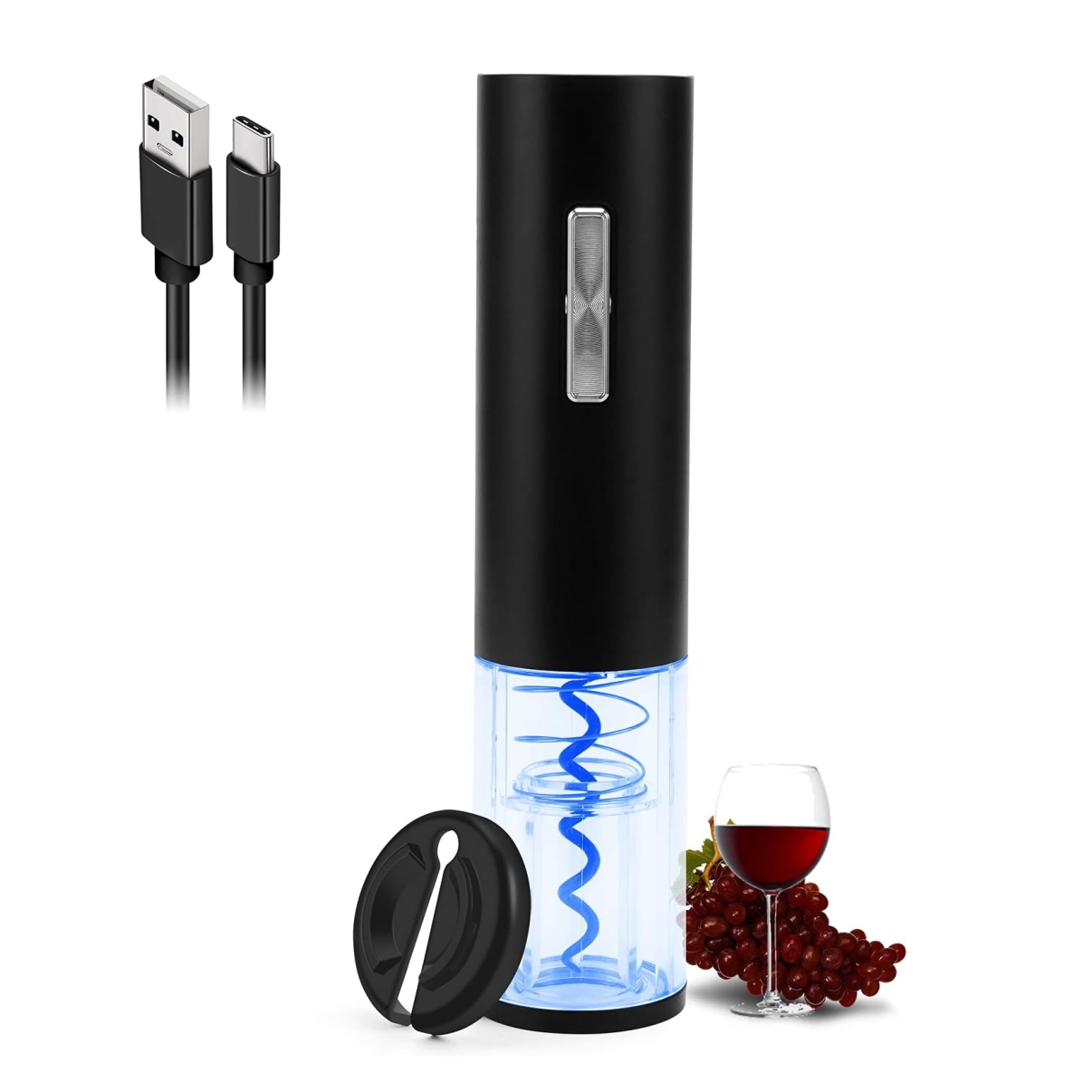 Sacacorchos recargable USB destapa Vinos
